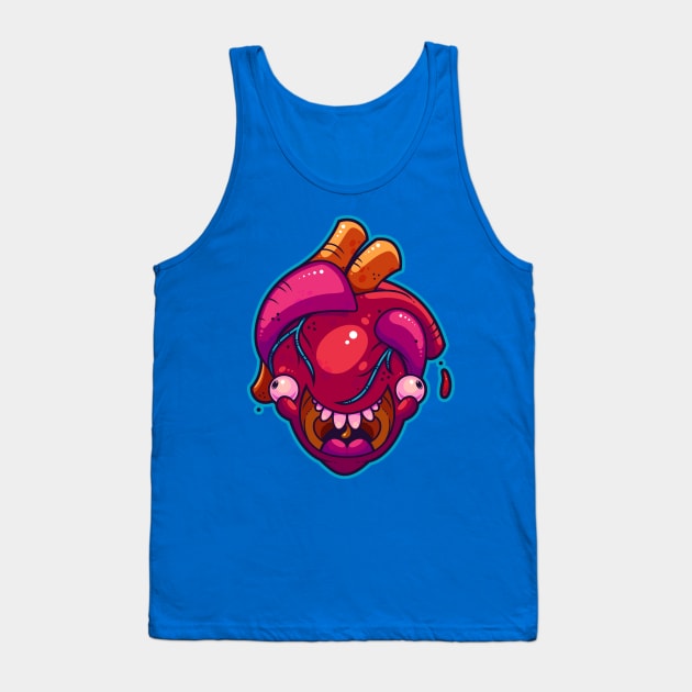 Happy Heart Tank Top by ArtisticDyslexia